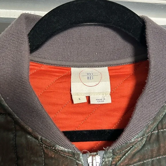 Anthropologie Hei Hei Velvet Quilted Jacket Small - Picture 8 of 9